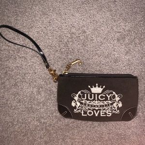 Black juicy couture wristlet
